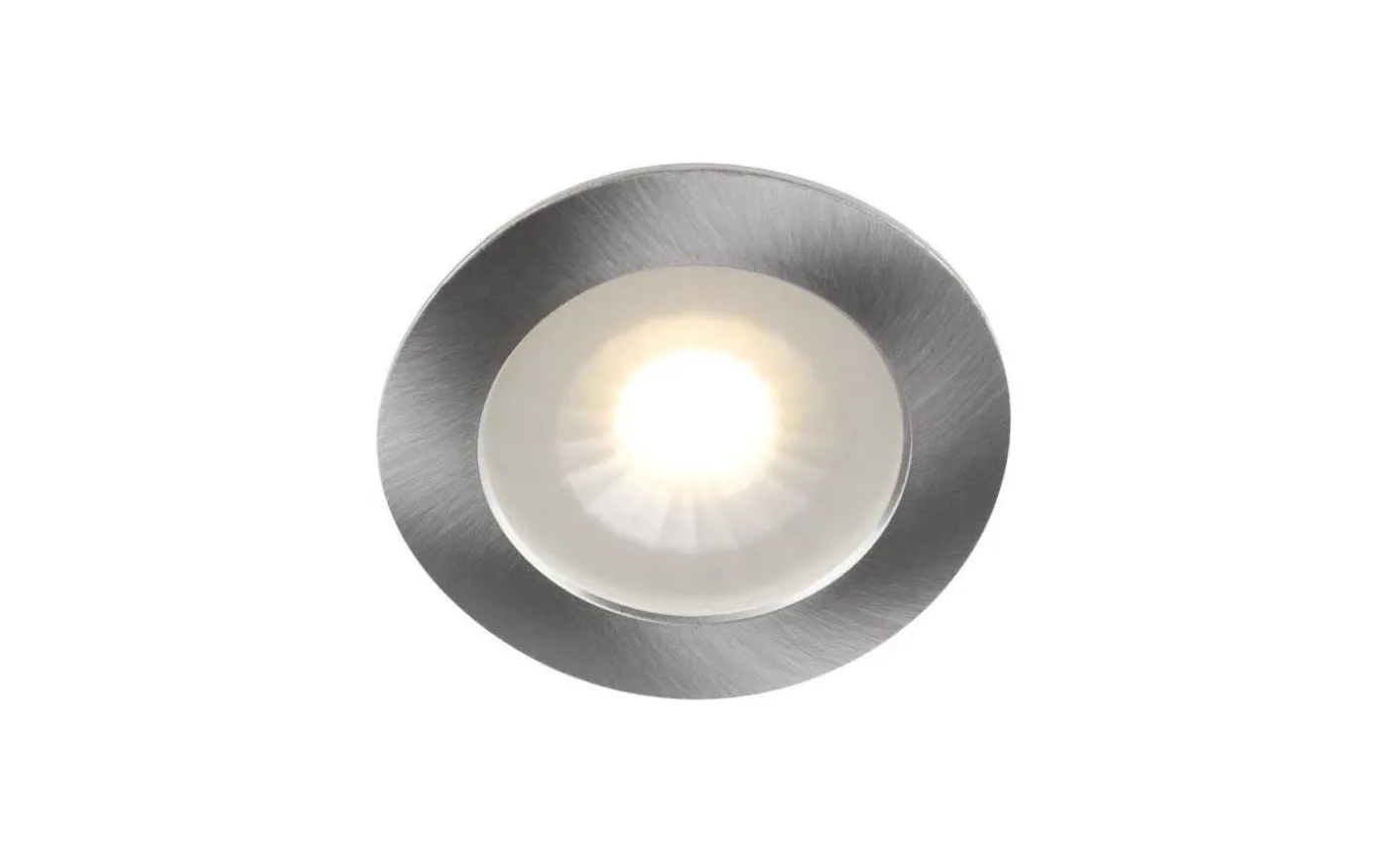 1202 12V Möbelspotlight 2700K 4,7W Borstad Stål IP44