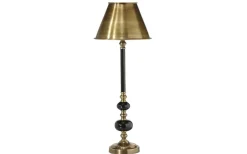 Abbey Lampfot 50cm Svart/Antikmässing
