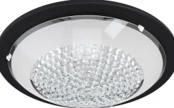 Acolla Plafond 37cm 3000K 16W Kristall/Svart