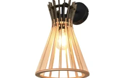 Alice Vägglampa E27 naturfärg/trä