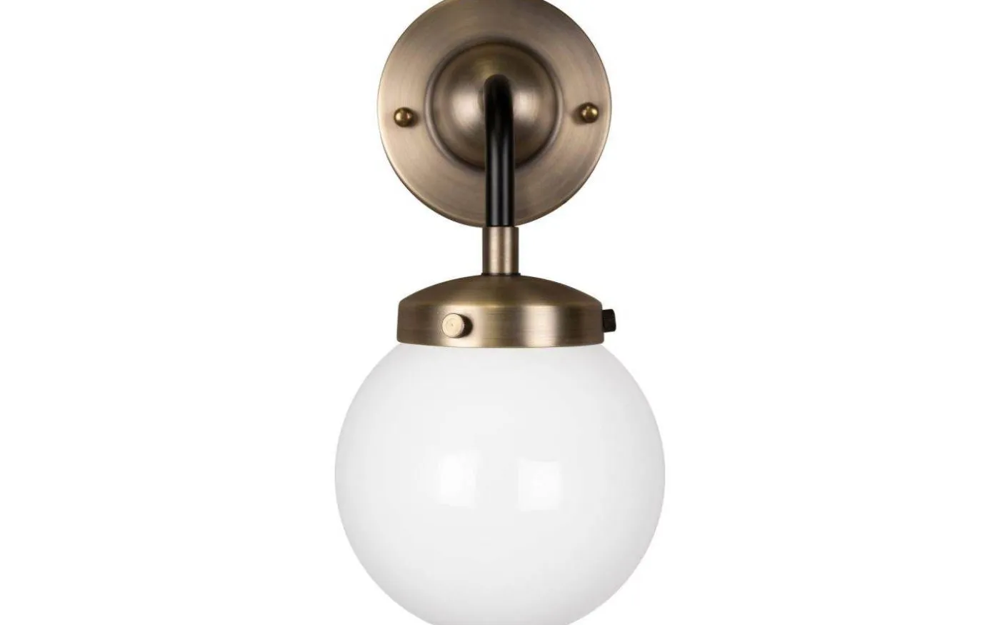 Alley 1 Vägglampa IP44 30cm E27 Antikmässing/Vit