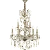 Allington Kristallkrona 60cm 9L Antiksilver