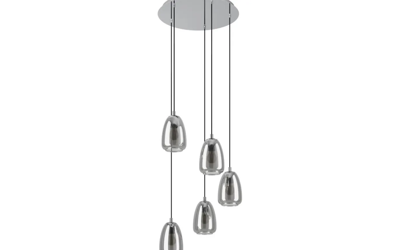 Alobrase Taklampa 54cm Svart Rök