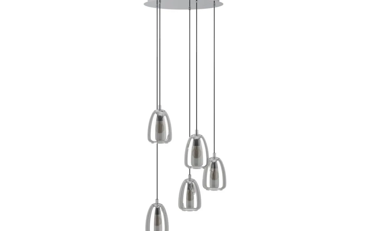 Alobrase Taklampa 54cm Svart Rök