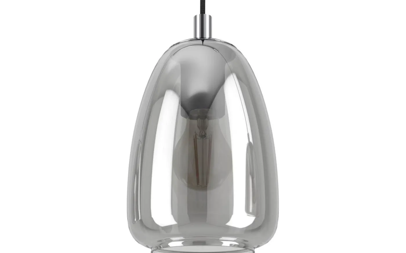 Alobrase Taklampa 54cm Svart Rök