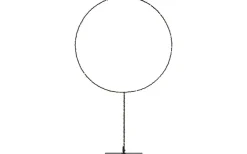 Alpha Bordslampa 49cm Cirkel Svart
