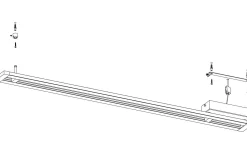 Amontillado Plafond 112,5cm LED 3000K 27W Svart