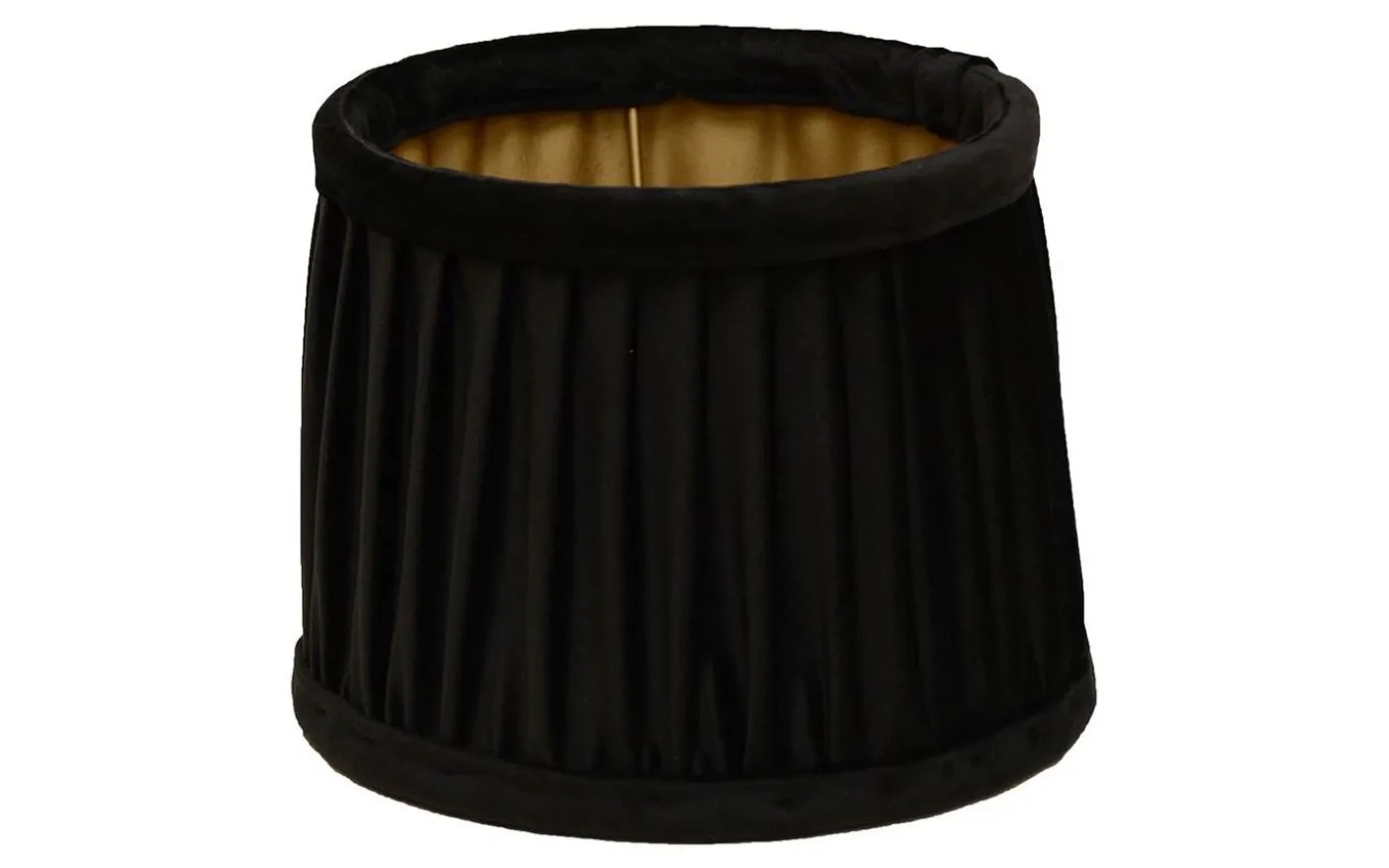Anastacia Plisserad Lampskärm Ø17cm Svart