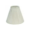 Anastacia Plisserad Toppringskärm Ø22cm Offwhite