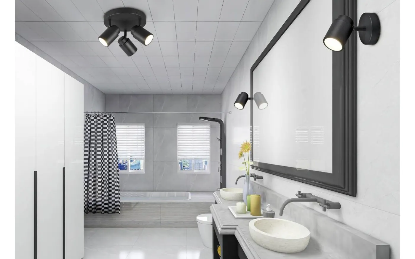Angelo H2O Spotlight GU10 mattsvart IP44