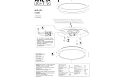 Anillo Plafond 40cm LED 18W 3000K Svart