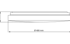 Anillo Plafond 40cm LED 18W 3000K Vit