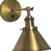 Anton Vägglampa 18cm Dimbar Antikmässing