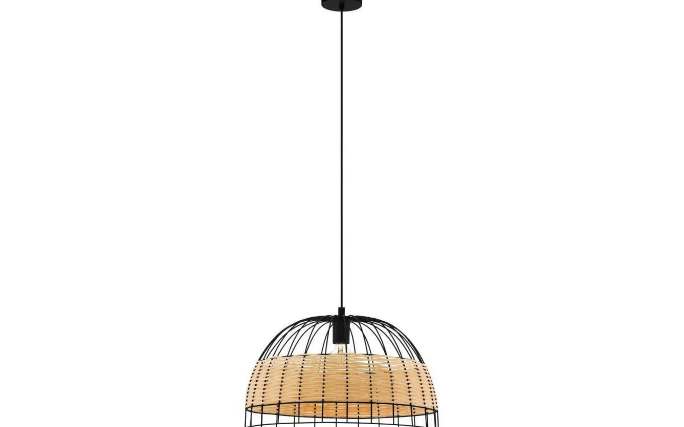 Anwick Taklampa 50cm Svart/Natur