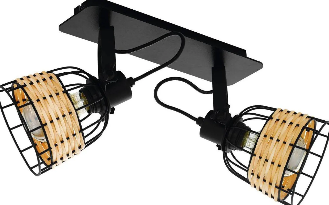 Anwick Takspotlight 48cm 2L Svart/Natur