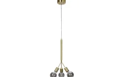 Arcoli Taklampa 3L 23cm Mässing