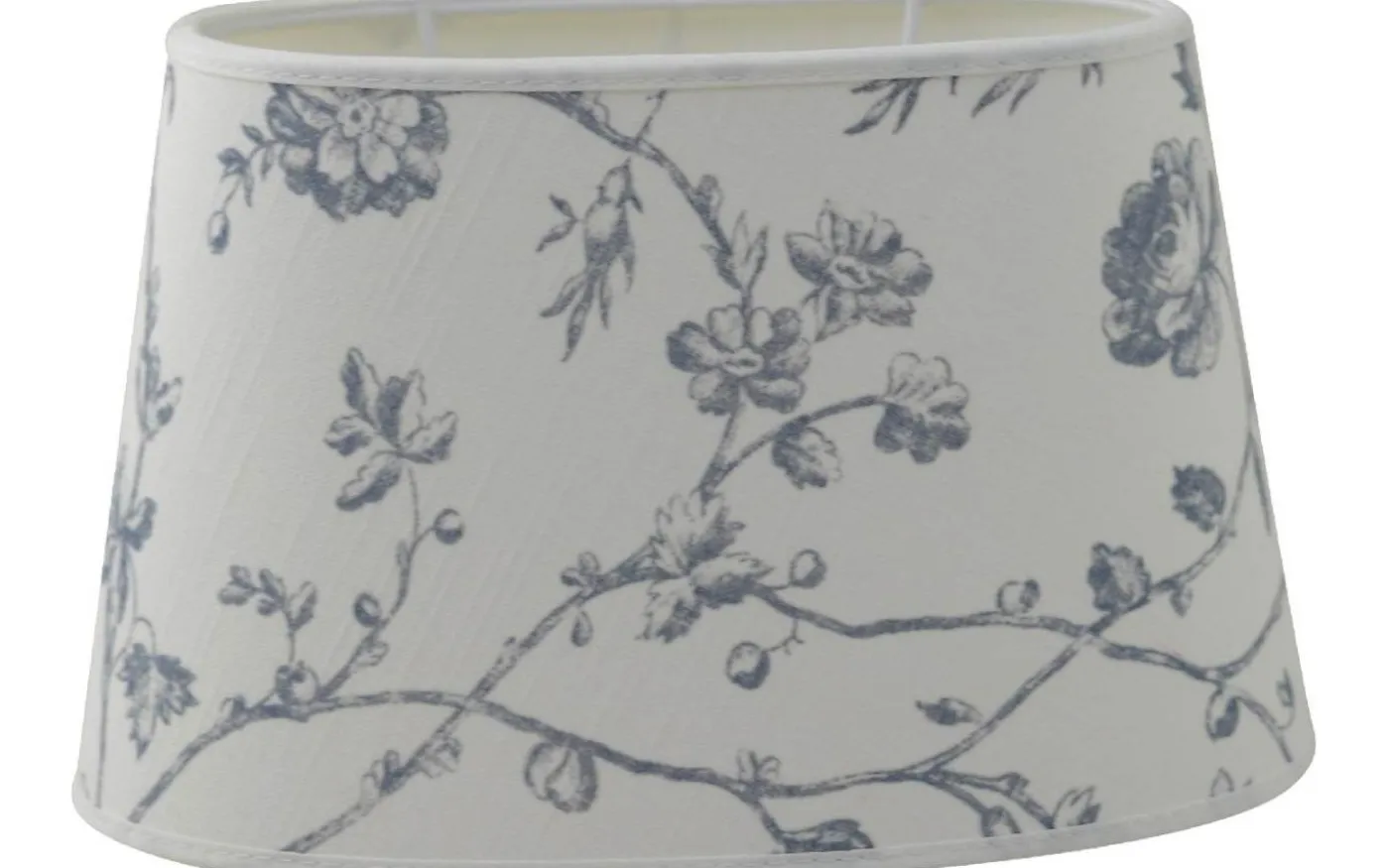 Aria Oval Lampskärm 20cm Blå Laura Ashley