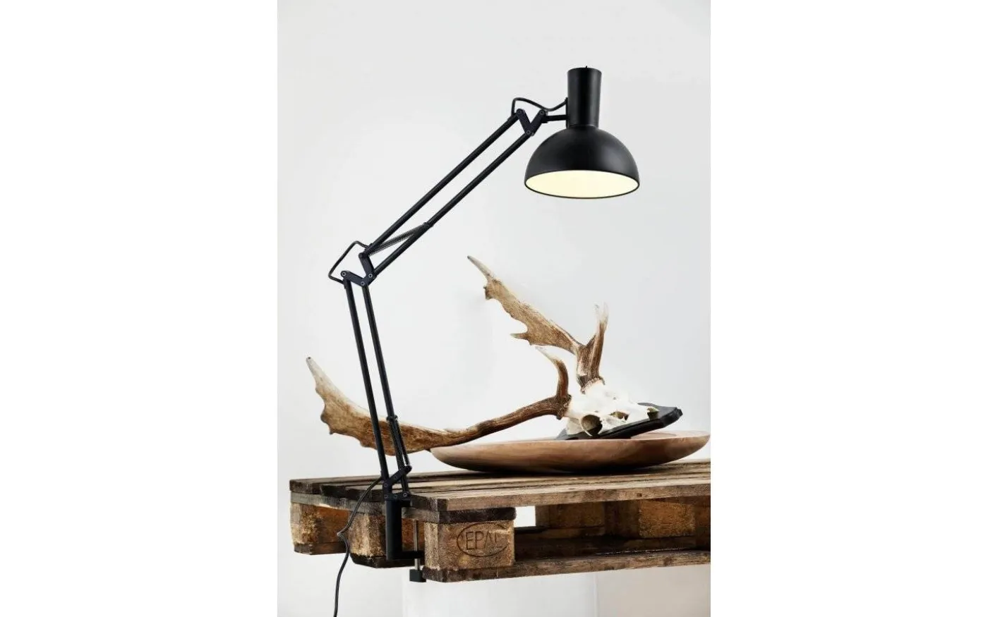 Arki Vägglampa/Bordslampa 52cm Svart