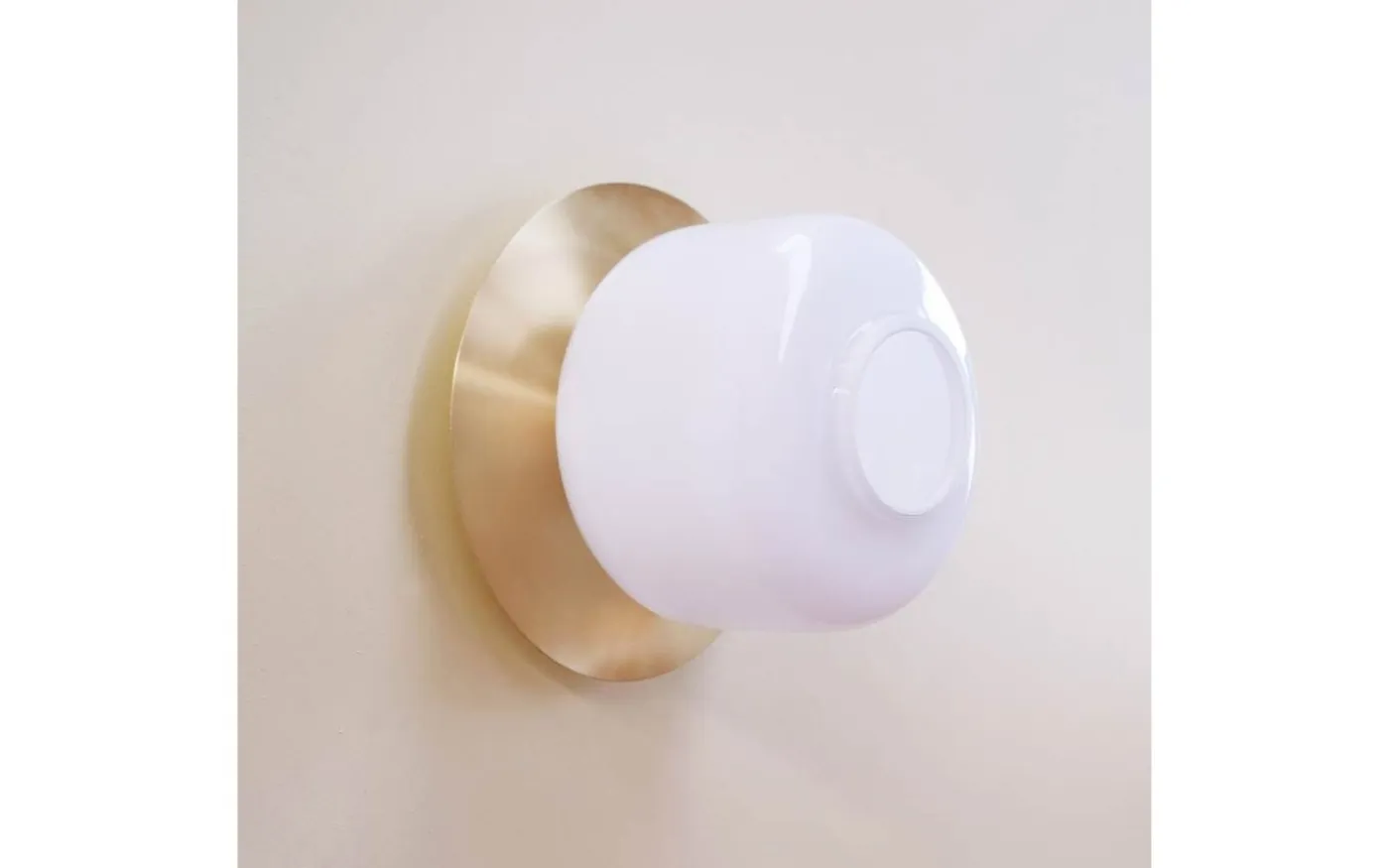 Arp Plafond 25cm Opal/Mässing