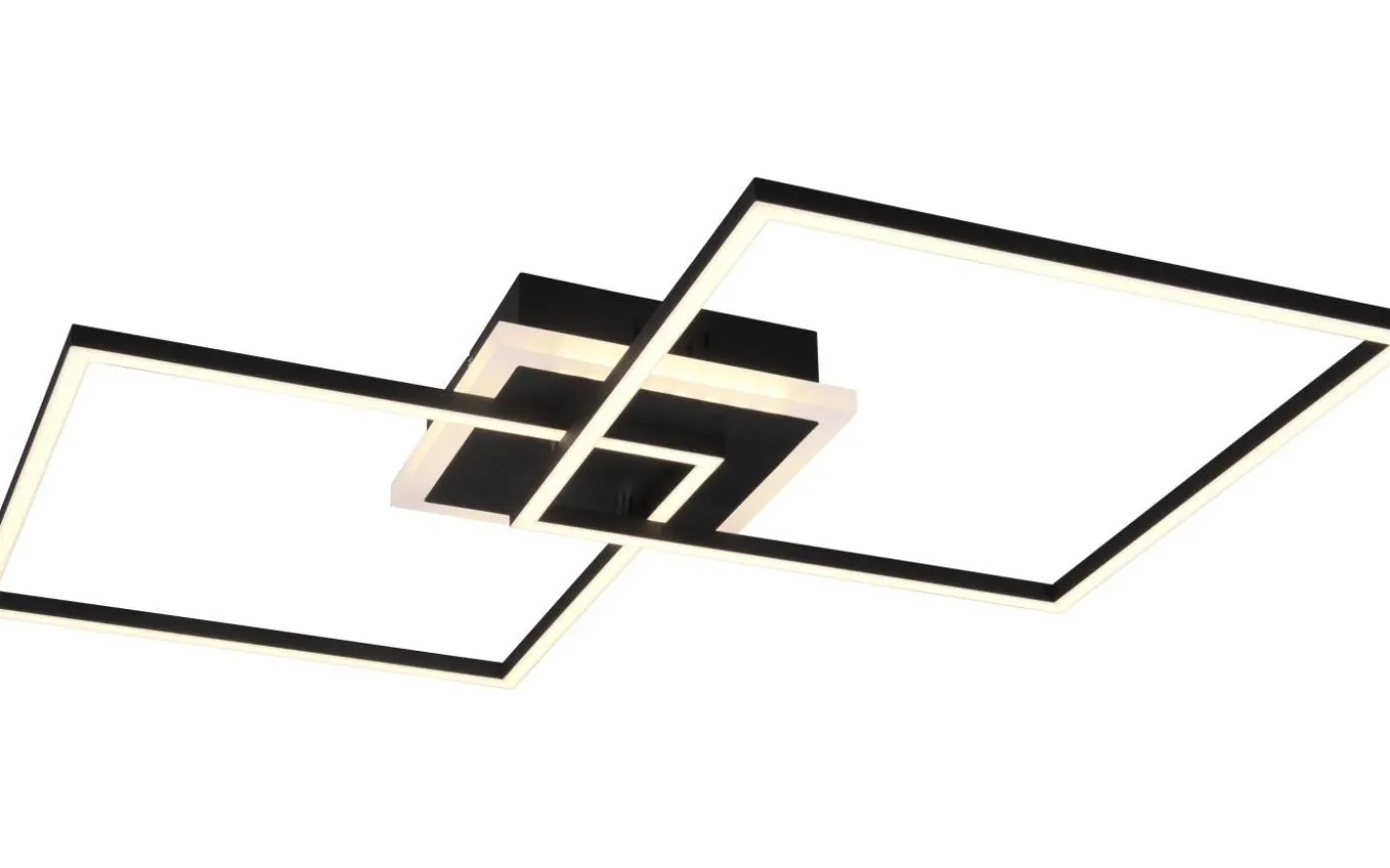 Arribo Plafond LED fyrkantig mattsvart RGBW