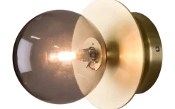 Art Deco Badrumslampa Mässing/Rök IP44
