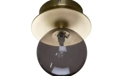 Art Deco Badrumslampa Mässing/Rök IP44