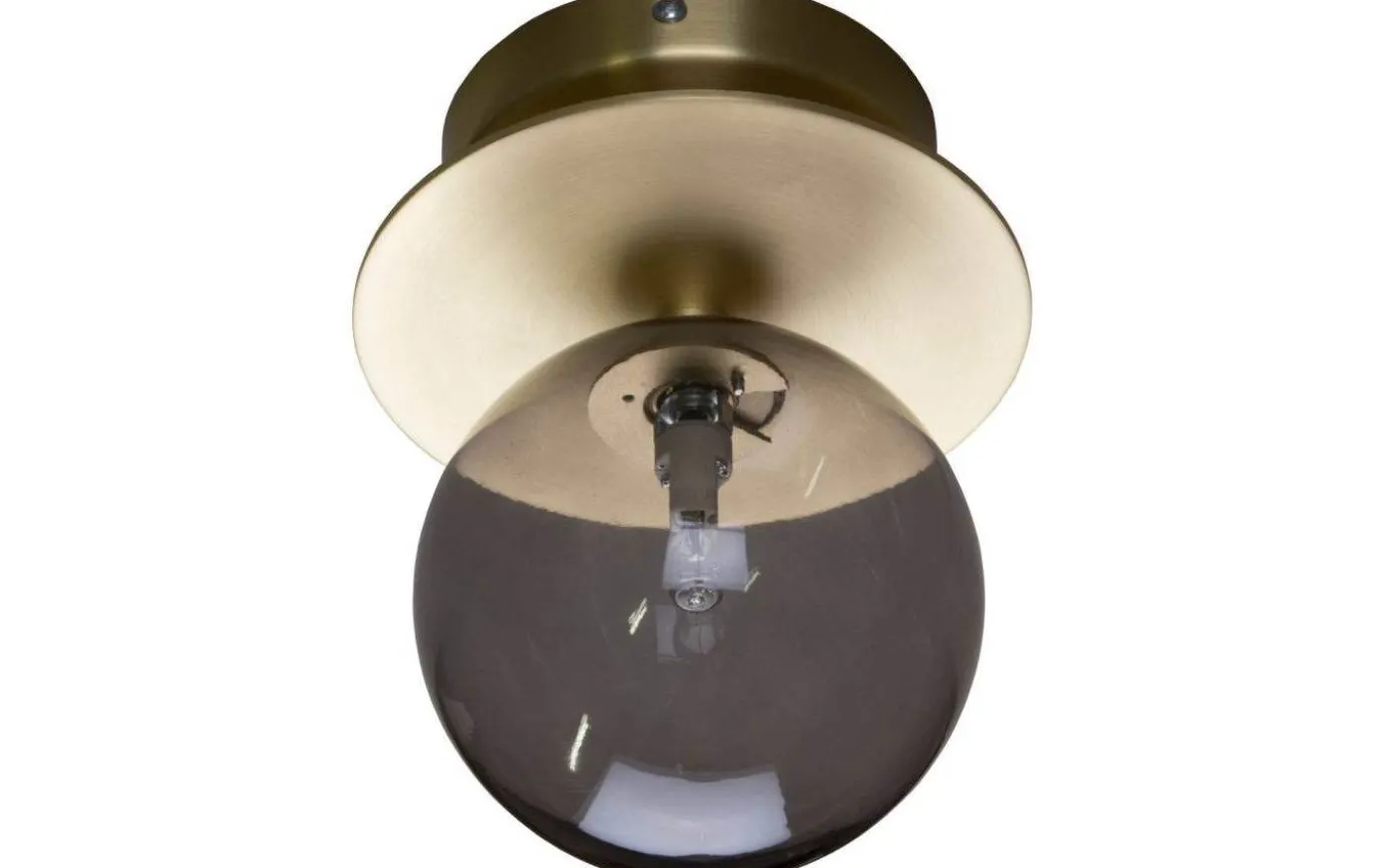 Art Deco Badrumslampa Mässing/Rök IP44