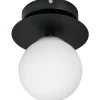Art Deco Badrumslampa Svart/Vit IP44