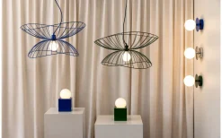 Art Deco Vägglampa/Plafond Grön/Vit IP44