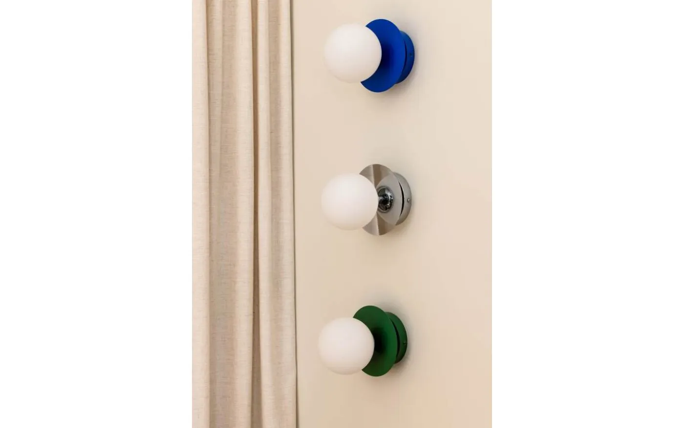 Art Deco Vägglampa/Plafond Blå/Vit IP44
