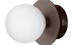 Art Deco Vägglampa/Plafond Bronze/Vit IP44