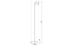 Artic Golvlampa 140cm LED 6W 3000K Vit