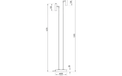 Artic Golvlampa Dubbel 137cm LED 2x6W 3000K Vit