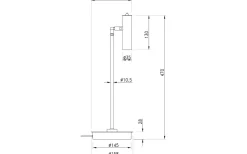 Artic Skrivbordslampa 52cm LED 6W 3000K Vit