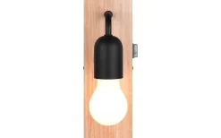 Arturo H2O Vägglampa 1-del E27 trä/matt svart IP44