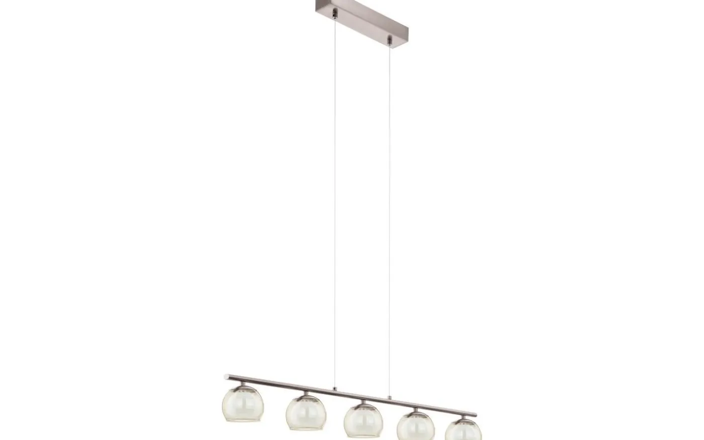 Ascolese Taklampa 90cm LED 3000K 5x3,3W Nickel