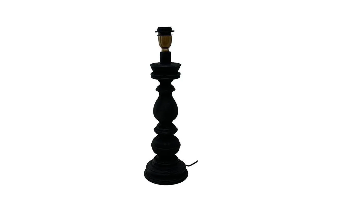 Ashford Lampfot 48cm Antik Svart