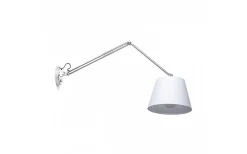 Ashley Vägglampa Vit/Krom E27