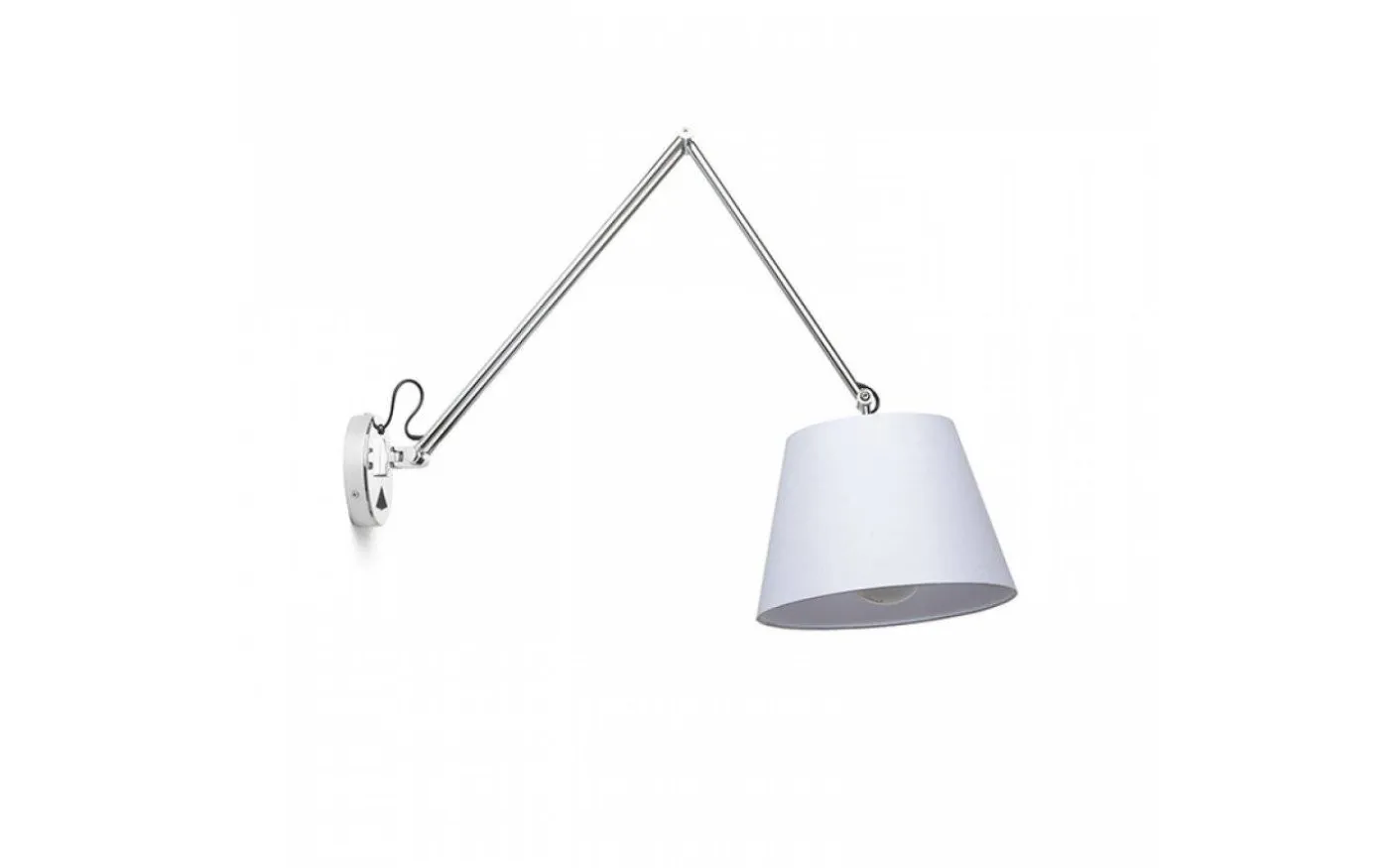 Ashley Vägglampa Vit/Krom E27