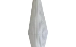 Astrid Plisserad Stilskärm Ø13cm Satin Offwhite
