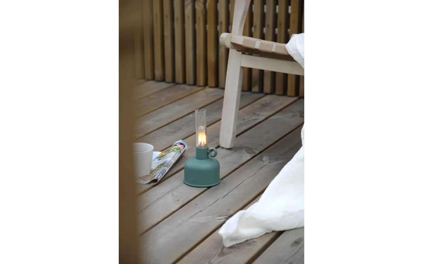 Astrid Uppladdningsbar Bordslampa Mörkgrön