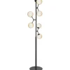 Atom Golvlampa 155cm Svart/Opal