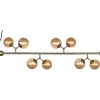 Atom Taklampa 123cm Antik Mässing/Amber