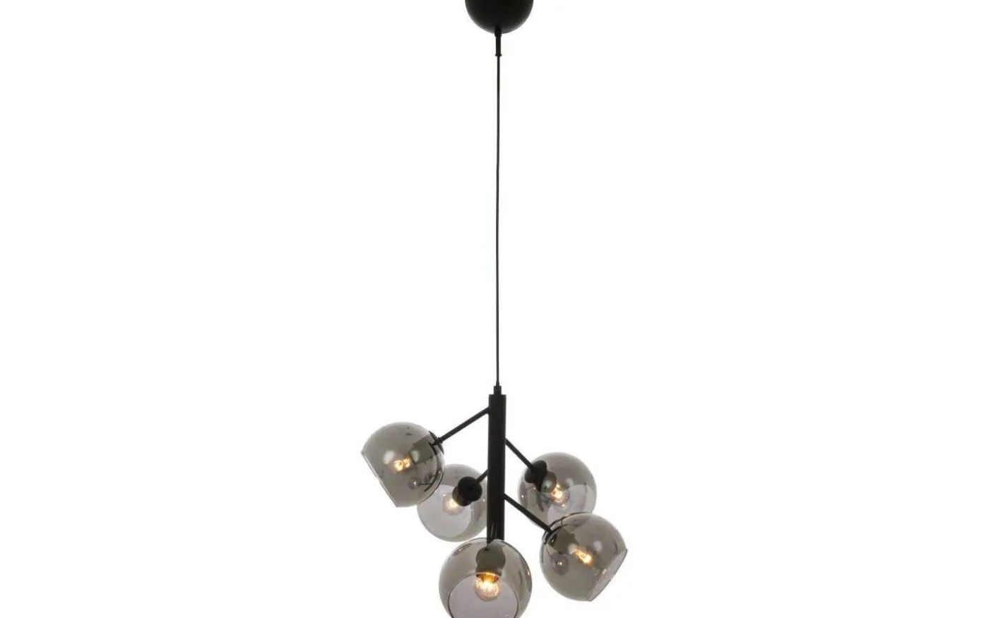 Atom Taklampa 48cm Svart/Rök