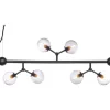 Atom Taklampa 80cm Svart/Smoke