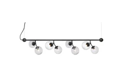 Atom Taklampa 123cm Svart/Smoke