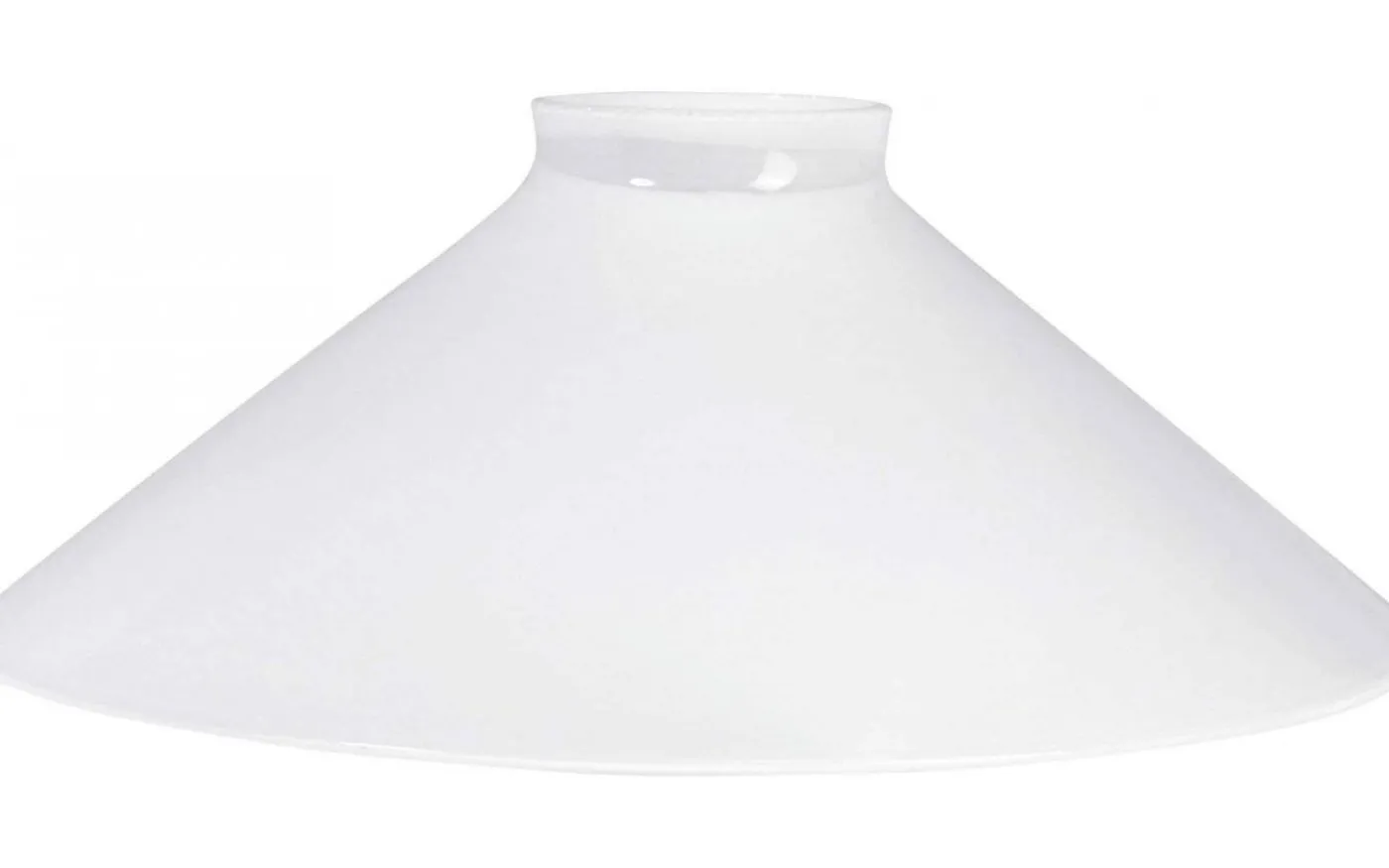 August Glasskärm Vit Till Skomakarelampa 25cm