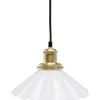 August Veckad Fönsterlampa 25cm Mässing/Opal