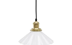 August Veckad Fönsterlampa 25cm Mässing/Opal