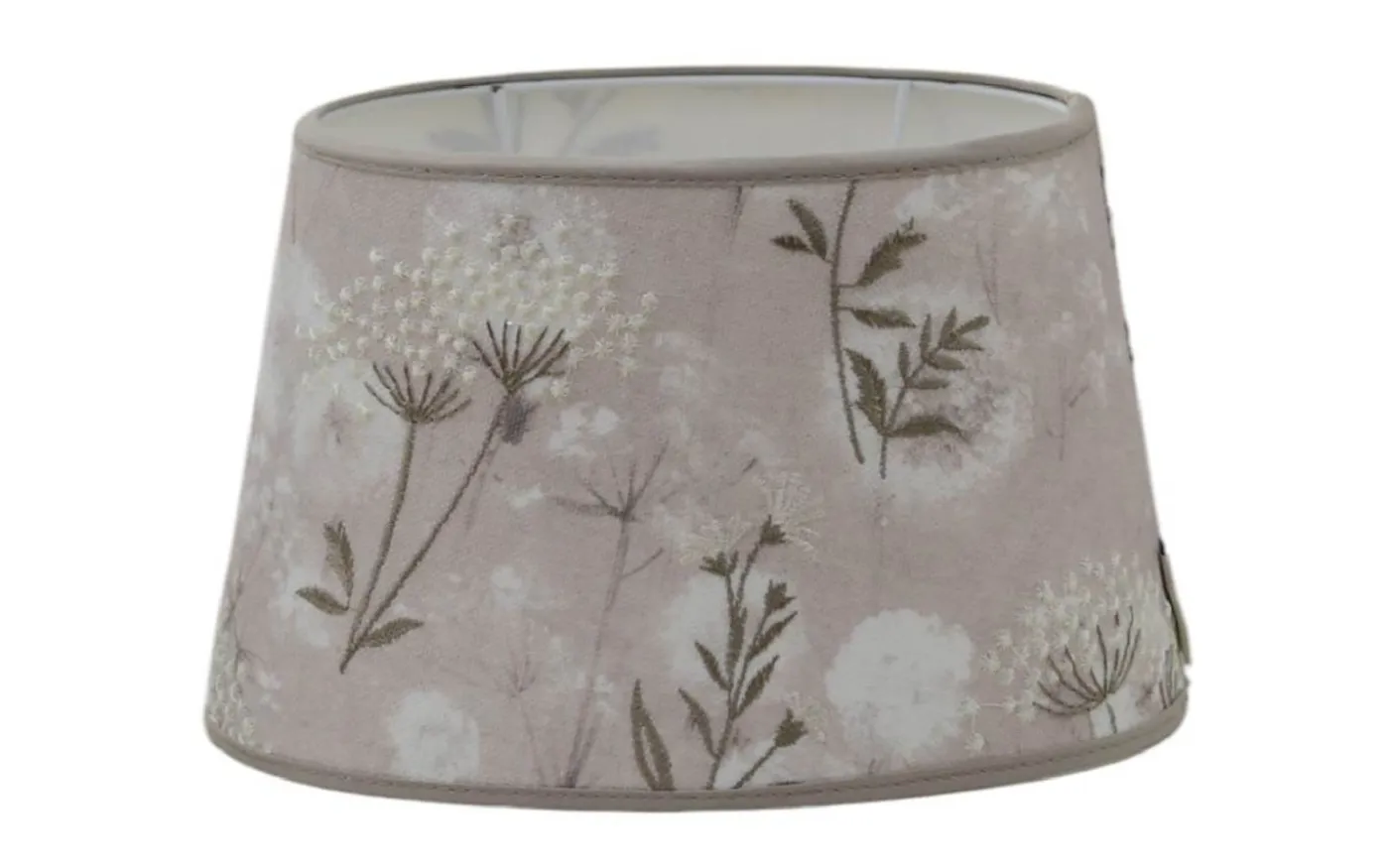 Aurora Oval Lampskärm 30cm Oyster Ashley Wild